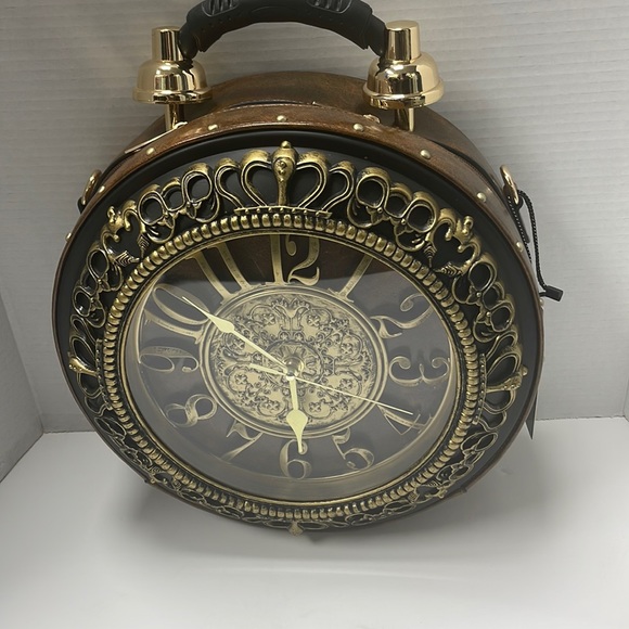 Handbags - Brown Clock Handbag
